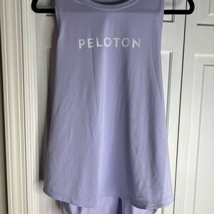 Peloton Women’s Distance Shirttail Tank (Purple), size large